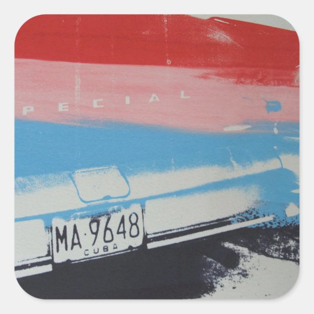 Multicolour fender square sticker (Front)