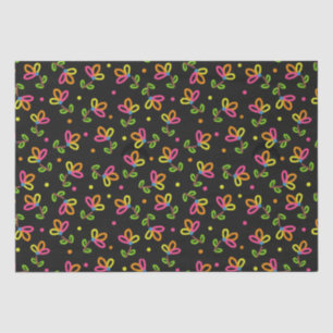Multicolour Floral Design Tissue Paper