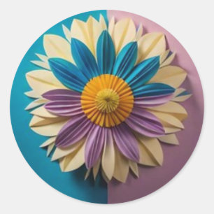 Multicolour Floral Sticker Art