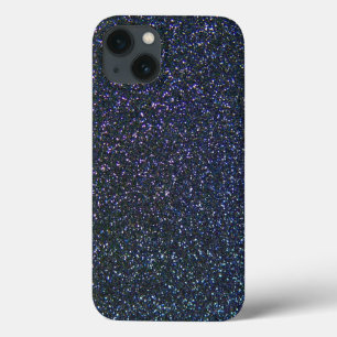 Multicolour Glitter Effect in blue and purple iPhone 13 Case