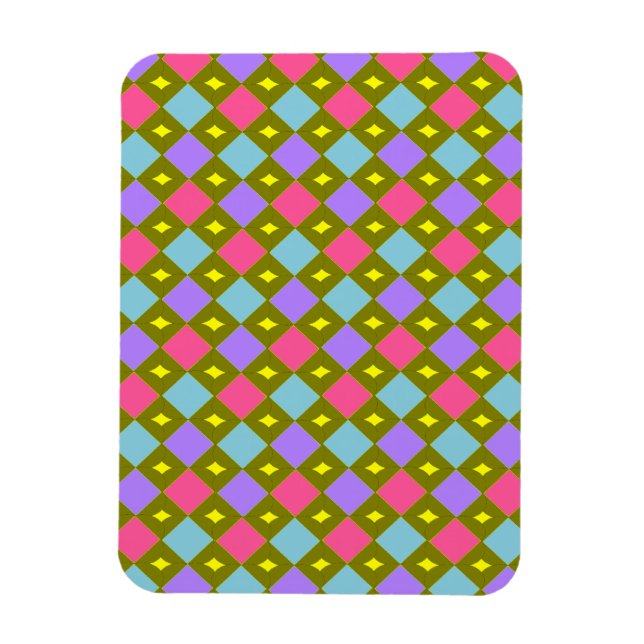 Multicolour Honeycomb You Create Magnet (Vertical)
