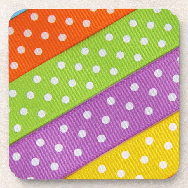 Multicolour Spotted Band Coaster (Front)