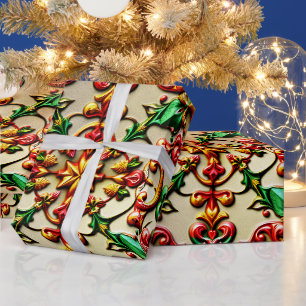 ~ Multicoloured Christmas Gifts ~ Wrapping Paper