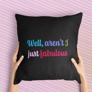Multicoloured Cool Font and Sassy Saying Cushion