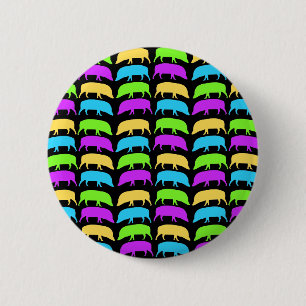 Multicoloured Hogs Button