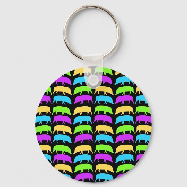 Multicoloured Hogs Keychain (Front)