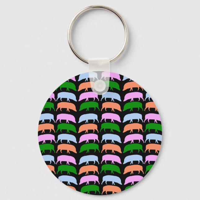 Multicoloured Hogs Keychain (Front)