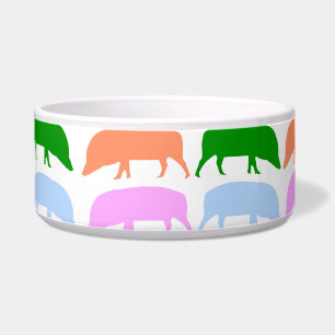 Multicoloured Hogs Pink Blue Green Orange Dog Bo