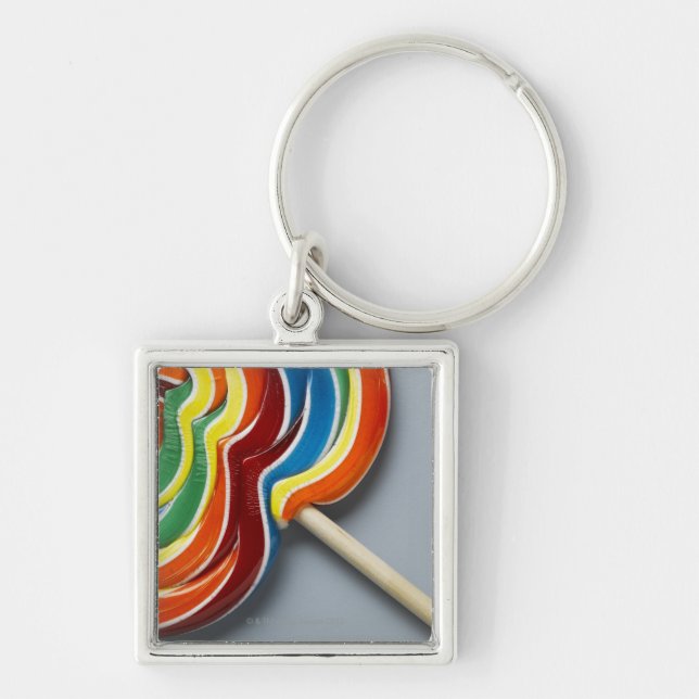 Multicoloured lollipop key ring (Front)