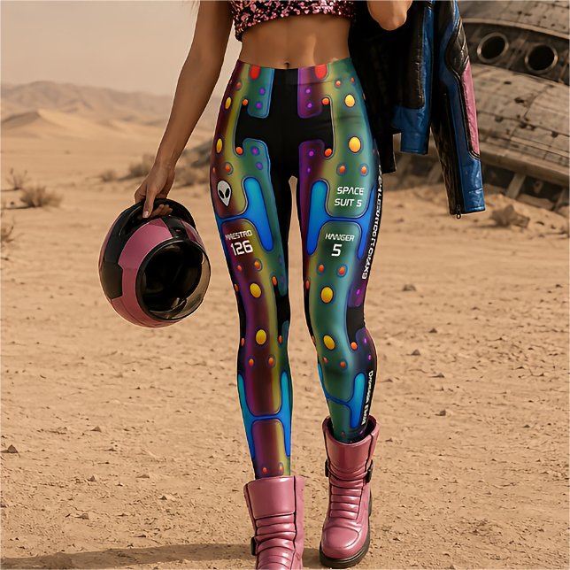 Multicoloured Metallic Mechanical Android Robot Leggings (Creator Uploaded)