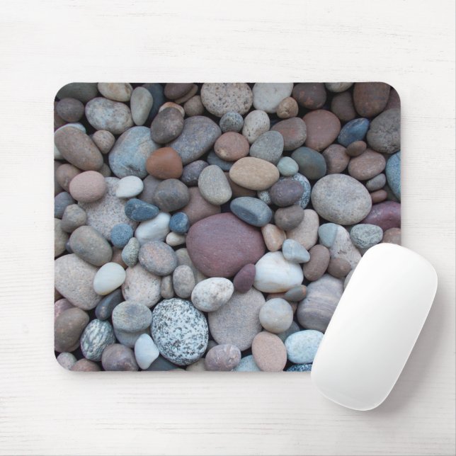 Multicoloured Pebbles Mouse Pad (With Mouse)