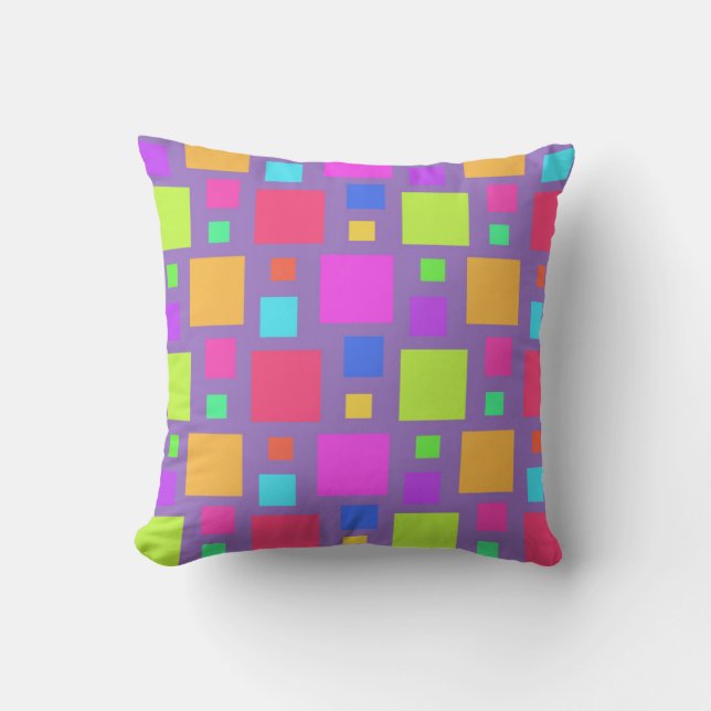 Multicoloured Squares 2011 Cushion (Front)