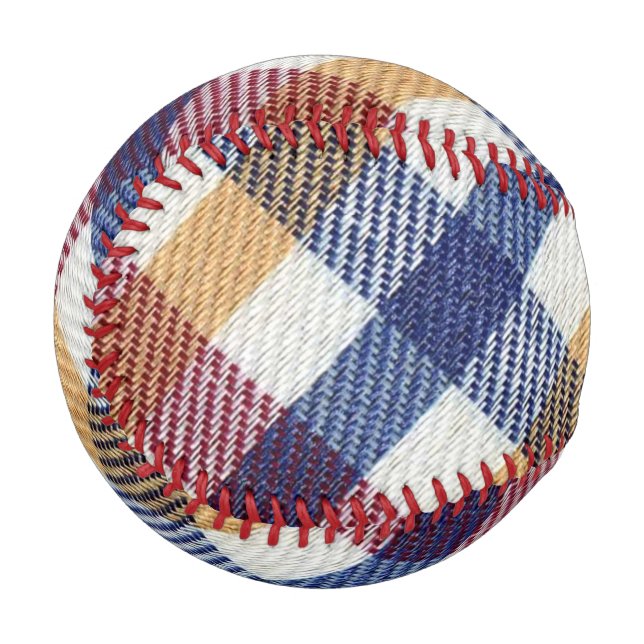 Multicoloured Tartan Pattern Baseball (Front Left)