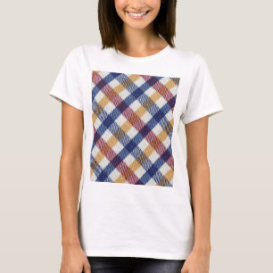 Multicoloured Tartan Pattern T-Shirt