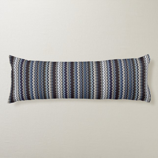 Multicoloured Wavy Pattern Body Cushion (Front)