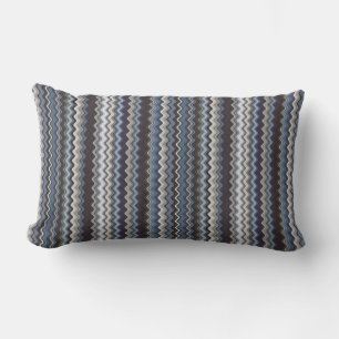 Multicoloured Wavy Pattern Lumbar Cushion