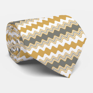 Multicoloured Wavy Pattern Tie