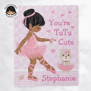 Multicultural Ballerina Tutu Cute Jigsaw Puzzle