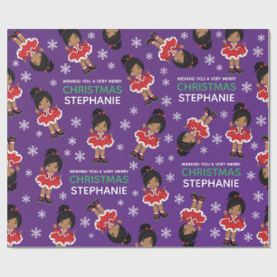 Multicultural Christmas Dancer Wrapping Paper