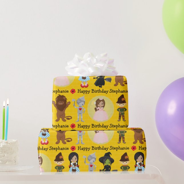 Multicultural Dorothy of OZ  Wrapping Paper (Party Gifts)