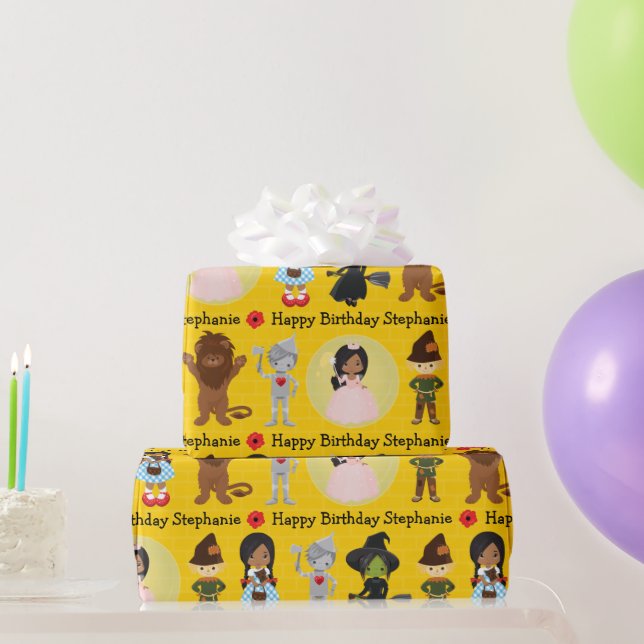 Multicultural Dorothy of OZ  Wrapping Paper (Party Gifts)