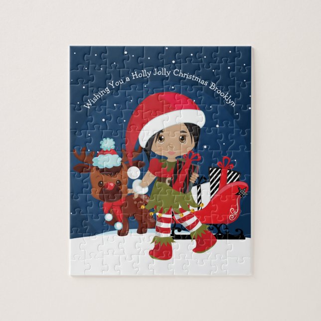 Multicultural Girl Elf Jigsaw Puzzle (Vertical)