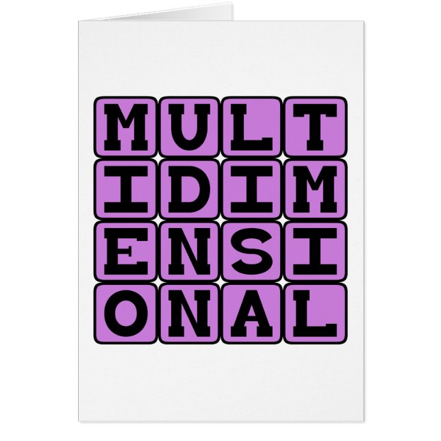 Multidimensional, Across Many Dimensions (Front)