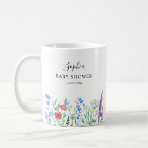 Multihued Wildflower Baby Shower Celebration Coffee Mug