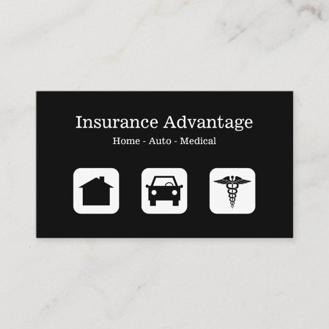 Multiline Insurance Agent Business Card (Front)