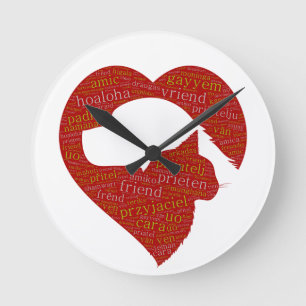 Multilingual Best Friends Clock