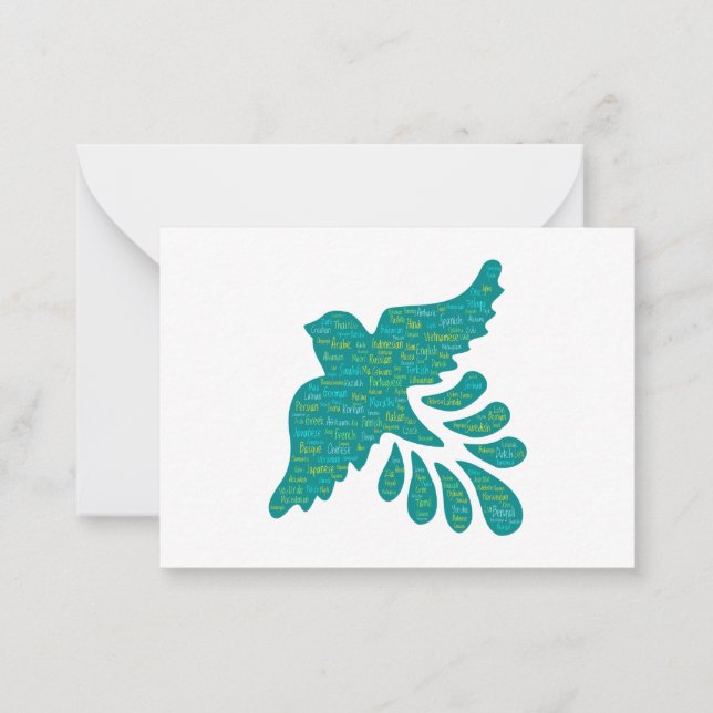 Multilingual Bird Note Cards (Front)