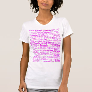 Multilingual Healt Text T-Shirt - Choose Colours