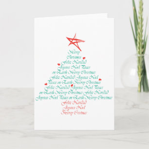 Multilingual Merry Christmas! Holiday Card