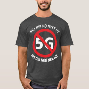 Multilingual No to 5G T-shirt