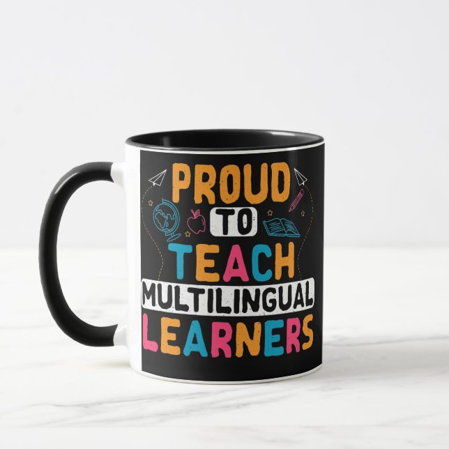 Multilingual Teacher Linguist Language ESL Mug (Left)