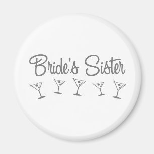 MultiMartini-BridesSister-grey Magnet