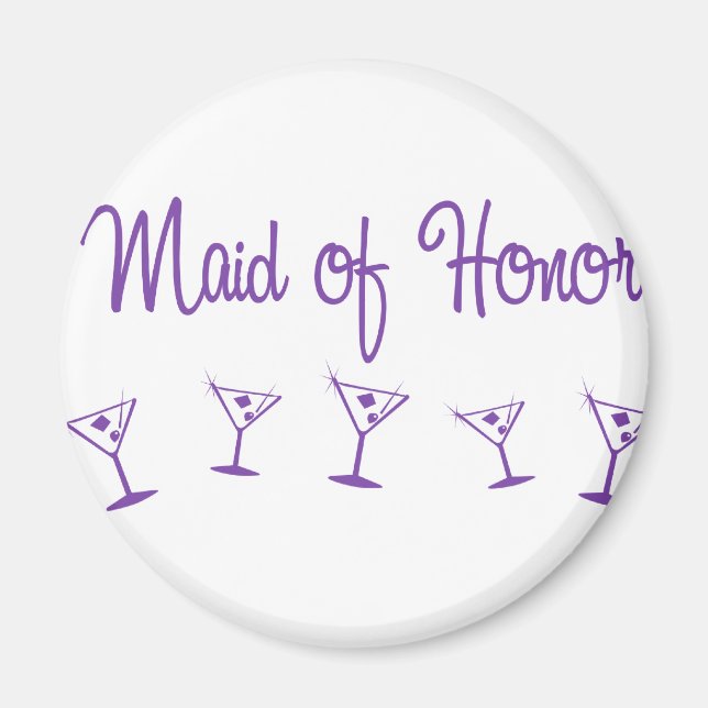 MultiMartini-MaidHonor-Purp Magnet (Front)