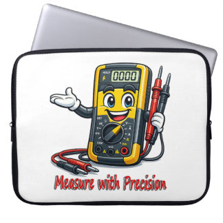 Multimeter Cartoon Measure With Precision Laptop S Sleeve