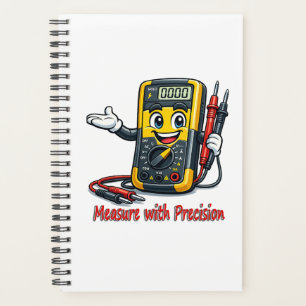 Multimeter Cartoon Measure With Precision Notebook Planner