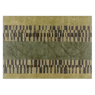 Multipatterned Panel Painting Cutting Board