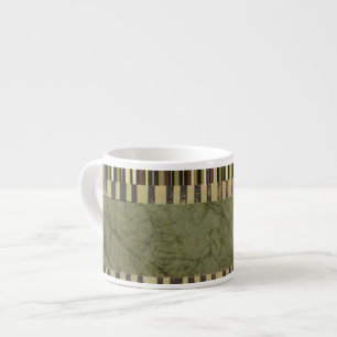 Multipatterned Panel Painting Espresso Cup