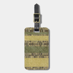 Multipatterned Panel Painting Luggage Tag