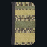 Multipatterned Panel Painting Samsung S4 Wallet Case<br><div class="desc">A multipatterned panel painting,  created by Jennifer Goldberger. Dark green,  brown,  tan,  white and yellow are sprinkled liberally throughout this amazing work. Be sure to get your copy now!</div>