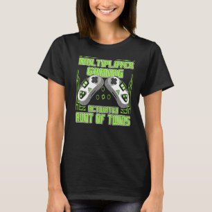 Multiplayer Gaming Aunt Of Twins Video Gamer Women T-Shirt