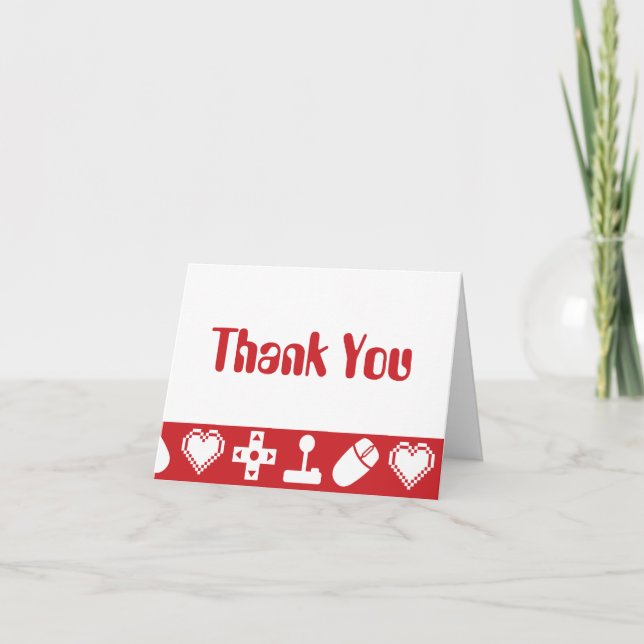 Multiplayer Mode in Cherry Thank You Card (Front)