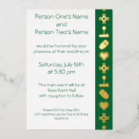 Multiplayer Mode in Green Foil Invitation
