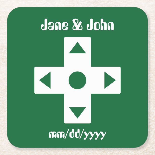 Multiplayer Mode in Green Paper Coaster (Front)