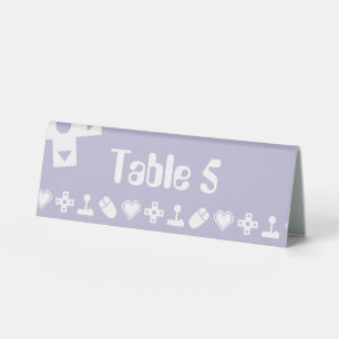 Multiplayer Mode in Lavender Table Tent Sign