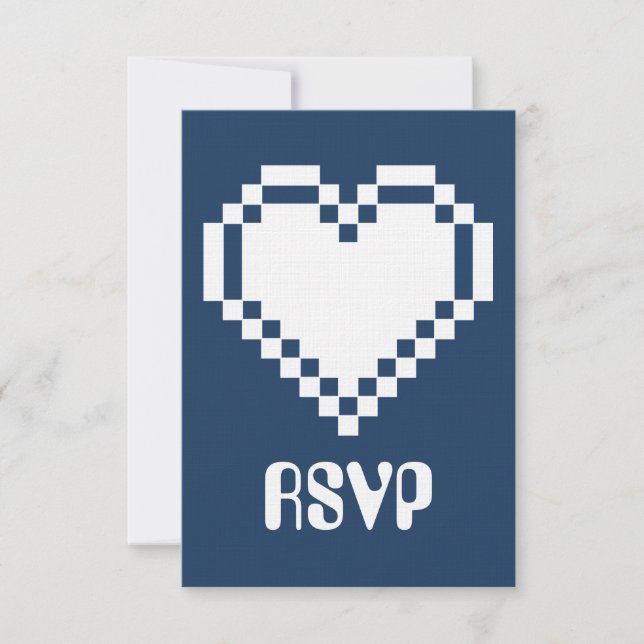 Multiplayer Mode in Navy RSVP Card (Front)