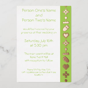 Multiplayer Mode in Peridot Foil Invitation